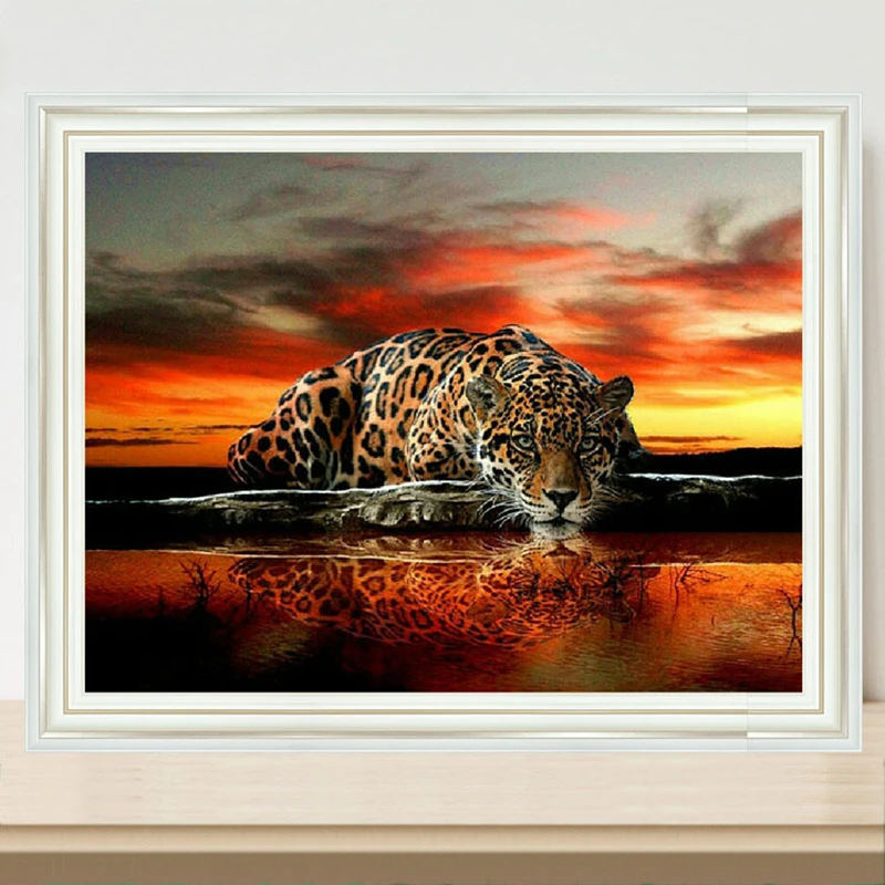 Картина для алмазной мозаики с изображением тигра и кота | Дом сад