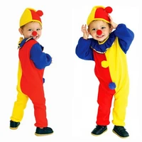 children kids baby jumpsuits rompershatnose christmas carnival clown circus cosplay costumes performance clothing party