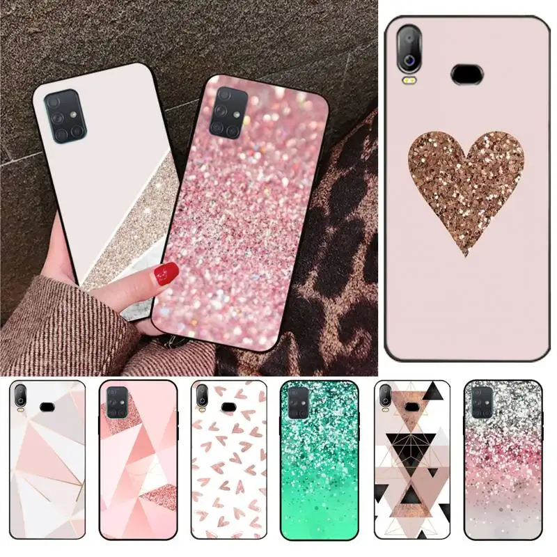 

Gold Pink Glitter Marble Phone Case For Samsung Galaxy A01 A11 A31 A81 A10 A20 A30 A40 A50 A70 A80 A71 A91 A51