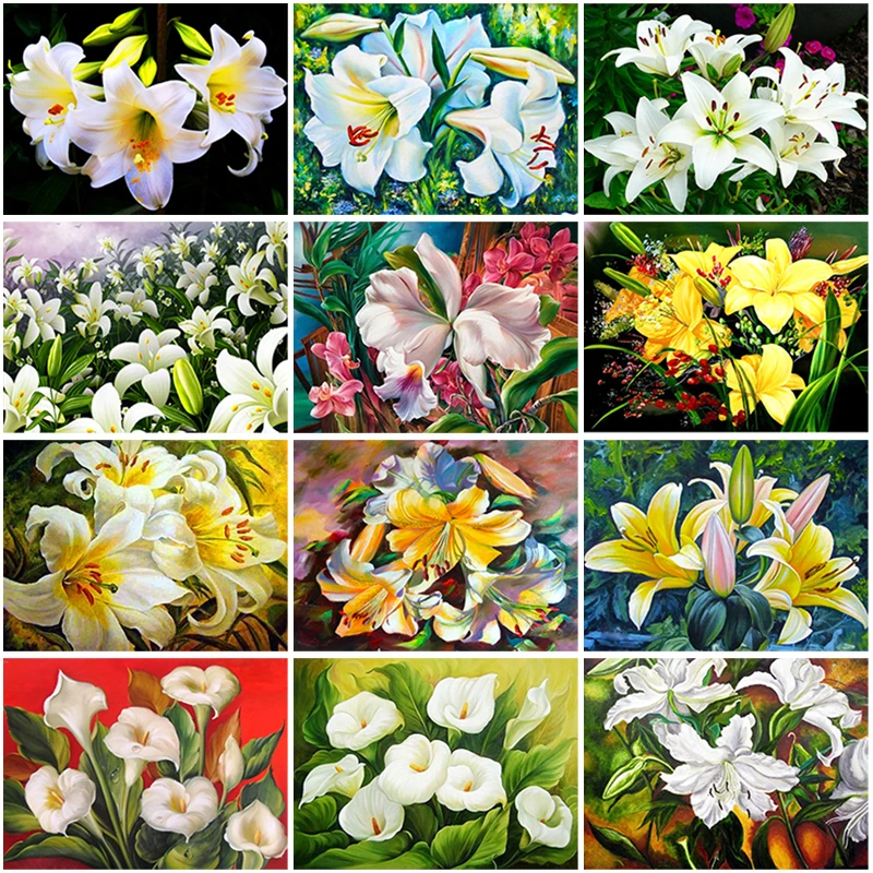 

5D DIY Diamond Painting Flower Vase Full Suqare Diamond Embroidery Cross Stitch Picture of Rhinestone Mosaic Home Decoration