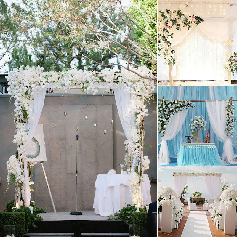 48 см x 10 м Mariage пряжа Тюль рулон прозрачной органзы ткань день рождения, мероприятие, вечеринка принадлежности для украшения свадьбы