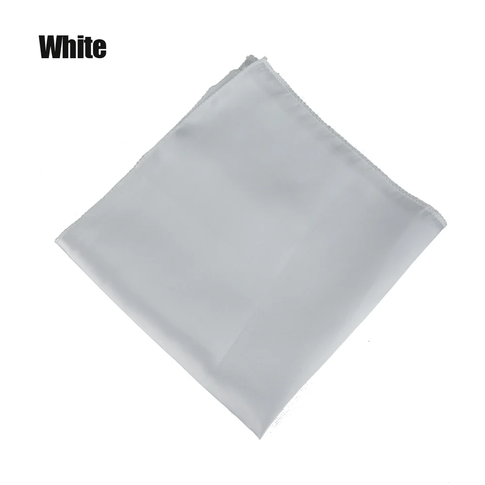 white 100 шт./лот, Свадебный декор, 19 дюймов, Золотой/розовый/синий/бежевый, атласная Салфетка для стола, для дня рождения, для вечеринки, квадратная, складная, тканевая, для банкета, для салфеток - Цвет: white