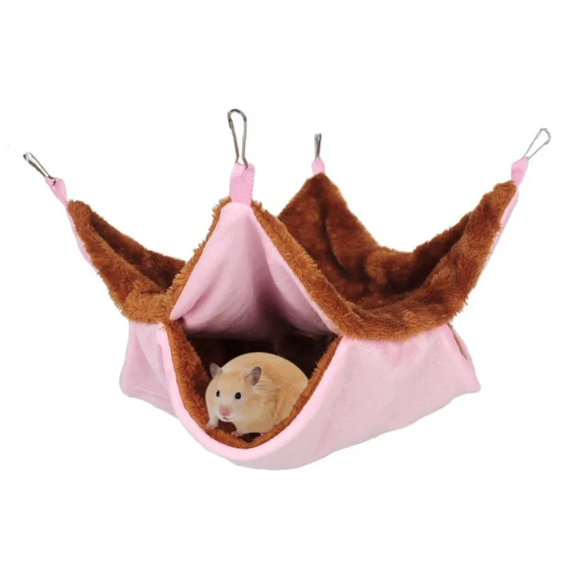 

Breathable Hamster Hanging Bed Chinchilla Hammock Cage Mesh Bed Bird Guinea Rabbit Bed Mat Small Animals Accessories Cages