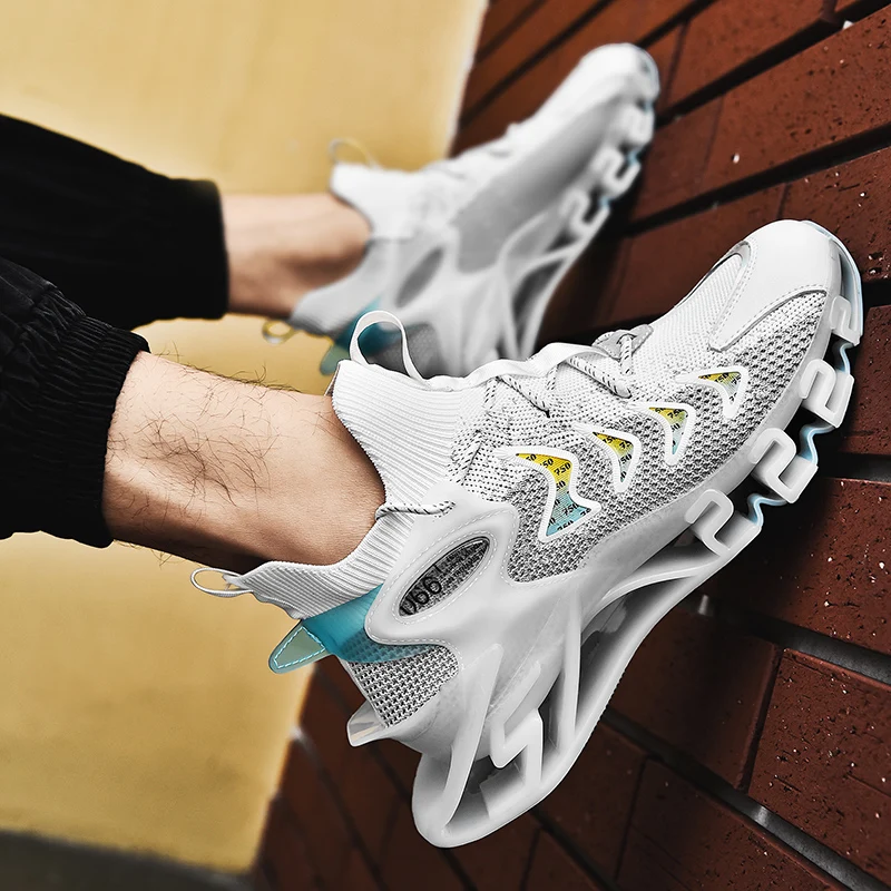 

Размера плюс для мужчин кроссовки 45 высокая эластичность лезвие кроссовки 46 дышащие мужские спортивные кроссовки модная летняя мужская сп...