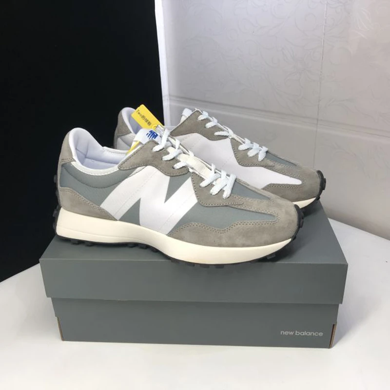 

Холщовые кроссовки New Balance NB327 для мужчин и женщин, Мужская замшевая мягсветильник Уличная обувь для бега, 327