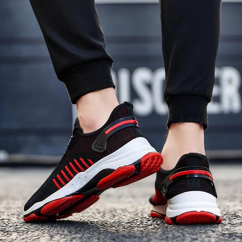 Summer Sneakers for Men Footwear Sport Running Shoes Men's Sports Walking Breathing Trainer Black Arena Fitness A-365 | Спорт и