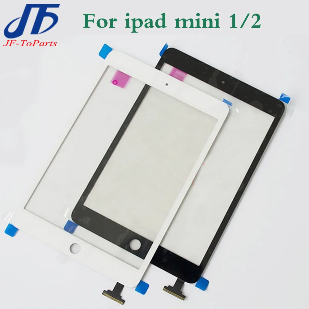 10 шт. Замена для ipad Mini 1 2 mini1 mini2 дигитайзер сенсорный экран с кнопкой home и IC Разъем+ гибкий кабель в сборе