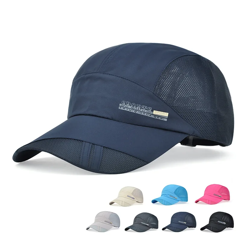 

Mens Women Summer Outdoor Sport Baseball Hat Running Visor Cap Hot Popular New Cool Quick Dry Mesh Visor Cap