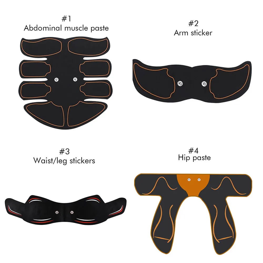 Перезаряжаемый стимулятор мышц тренажер EMS Abs для брюшного пресса похудения