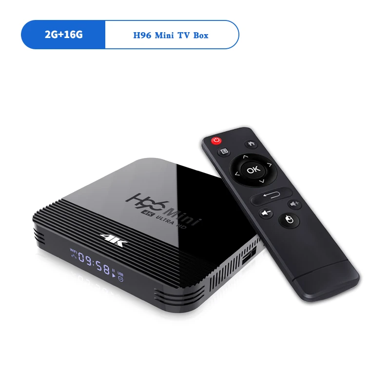 2G 16G Version Новинка 5G WiFi Смарт ТВ приставка Bluetooth 4,0 H8 RK3228A Мини ТВ приставка Android 9,0 медиаплеер двойной Wifi 1080P - Цвет: 2G 16G Version