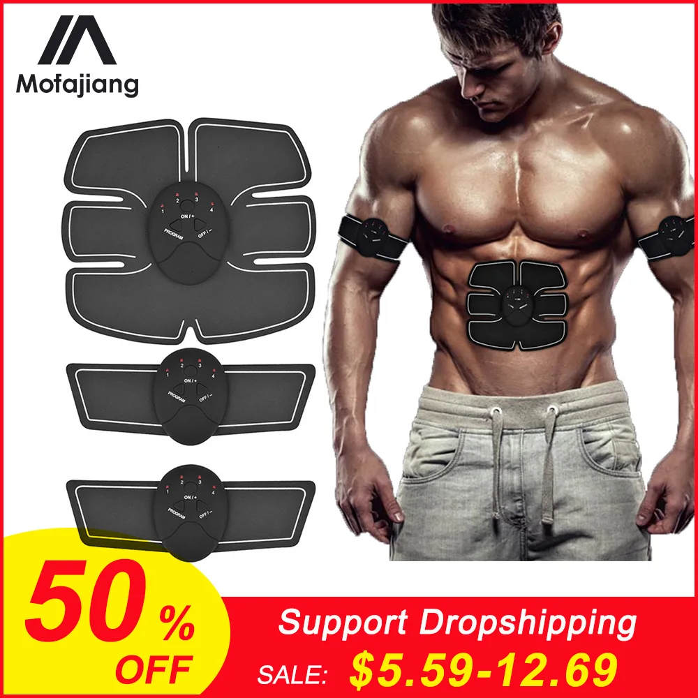 Стимулятор мышц EMS беспроводной унисекс тренажер для пресса электрический