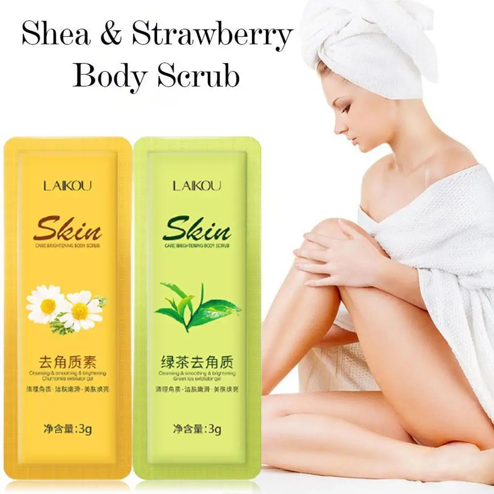 

2pcs/Set Body Scrub Exfoliating Scrub Cream Deep Cleansing Whitening Skin Skin Pore Dead Remove Body Treatment Cream Acne B7R1