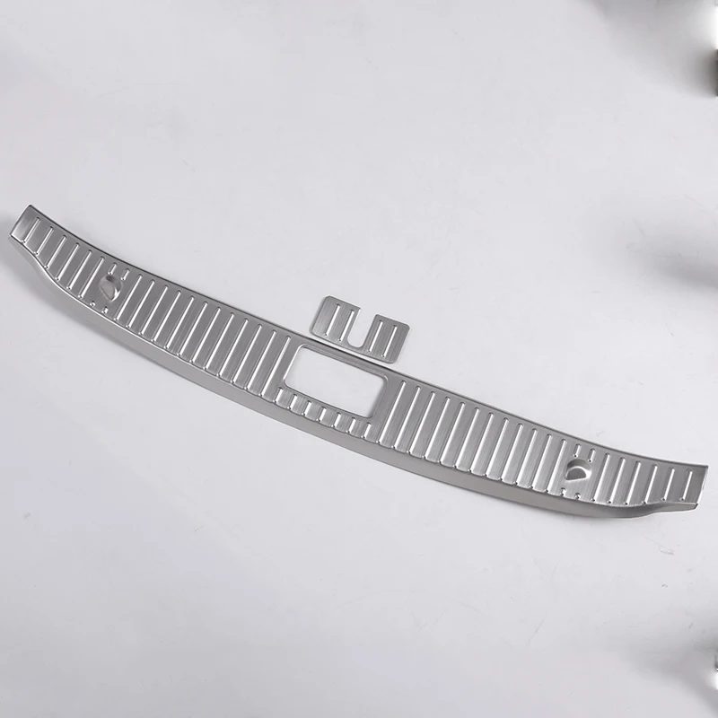 

For Mercedes Benz S Class W222 S320 S400 2014-2017 Stainless Rear Bumper Inner/outside Sill Plate Protector Cover Trim Sticker