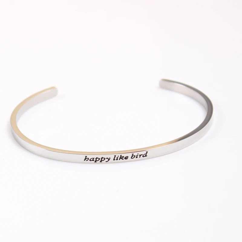 2021 Новый Нержавеющая сталь с гравировкой положительный вдохновляющие цитаты