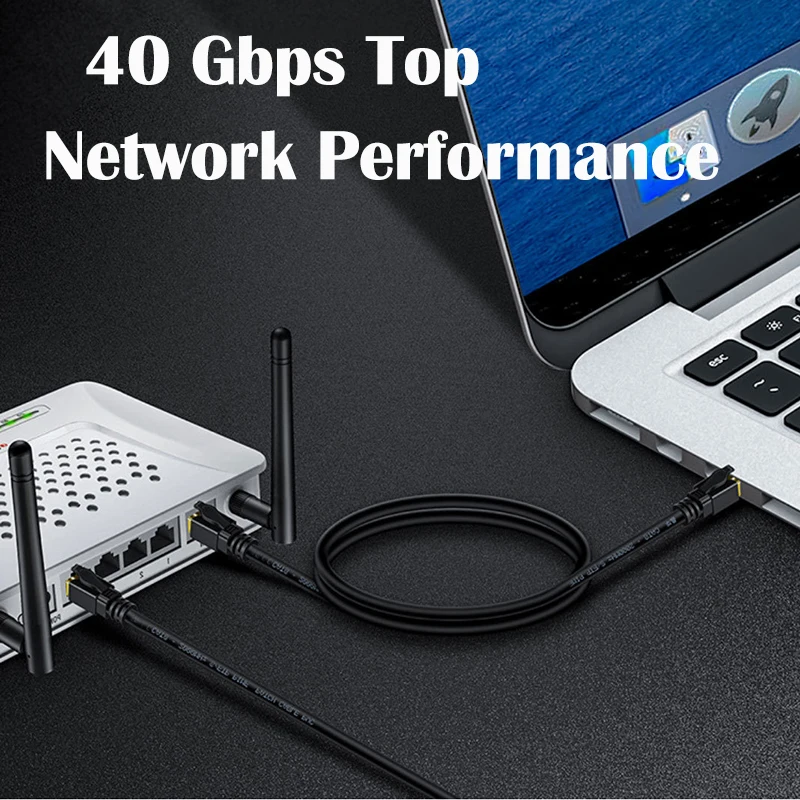 Ethernet-кабель tomтиф Rj45 Cat7 Cat8 сетевой шнур с двойной защитой CAT 8 7 40 Гбит/с 2000 МГц для