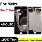 ЖК-дисплей AMOLED 5,7 дюйма для Meizu Pro 7 Plus, сенсорный стеклянный дигитайзер в сборе с рамкой для MEIZU Pro7 Plus, ЖК-дисплей