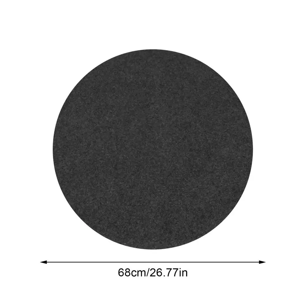 

Round Grill Barbecue Mat Deck Pad Protector for Burning