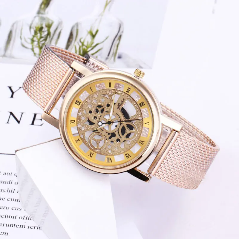 Новинка 2018 роскошные женские часы модные мужские с автоматическим дизайном