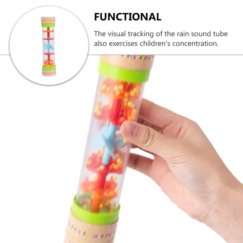 

1pc Montessori Early Educational Toy Rain Rainmaker Musical Toy (Colorful)