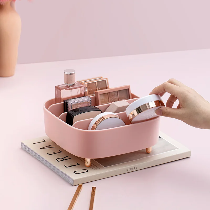 

2021 Makeup Organizer Cosmetic Storage Box Lipstick Rack Jewelry Storage Box Women Skin Care Dressing Table Cosmetic Beauty Case