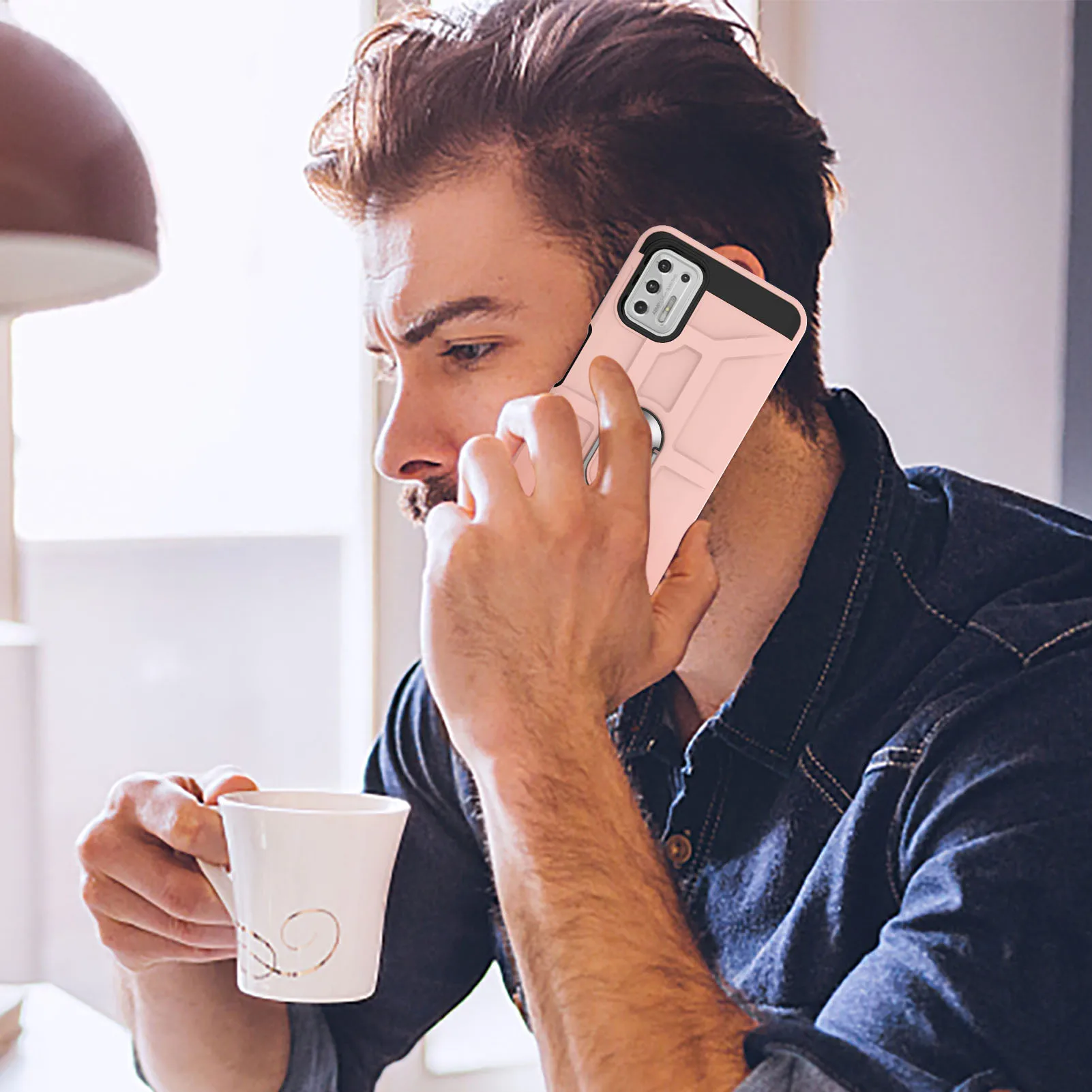 

Armor Rugged Heavy Phone Case For Motorola G E7 One G10 G30 G9 5G Play Power Stylus ACE Plus Shockproof Bracket Protection Cover