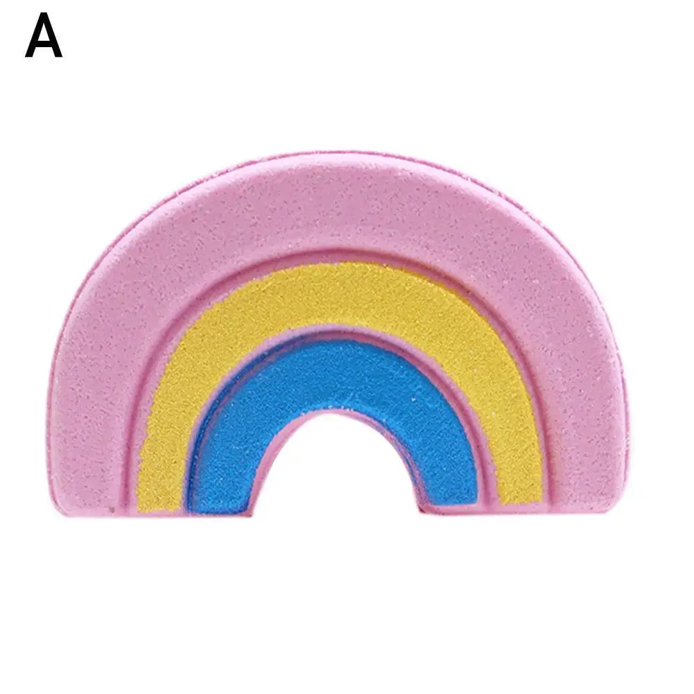 

1Pc 80/100g Natural Skin Care Cloud Rainbow Bath Salt Bubble Bombs Moisturizing Cute Bath Essential Exfoliating Supplies Ba C7R6