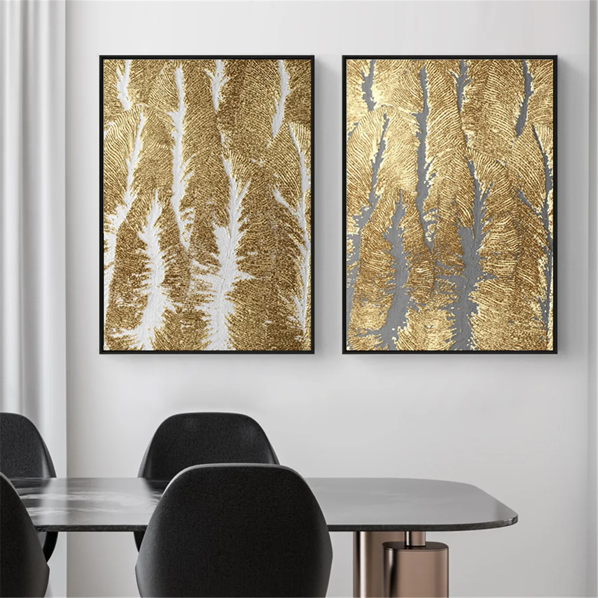 Современная Золотая текстура Холст плакат печать картина висячая стена домашний