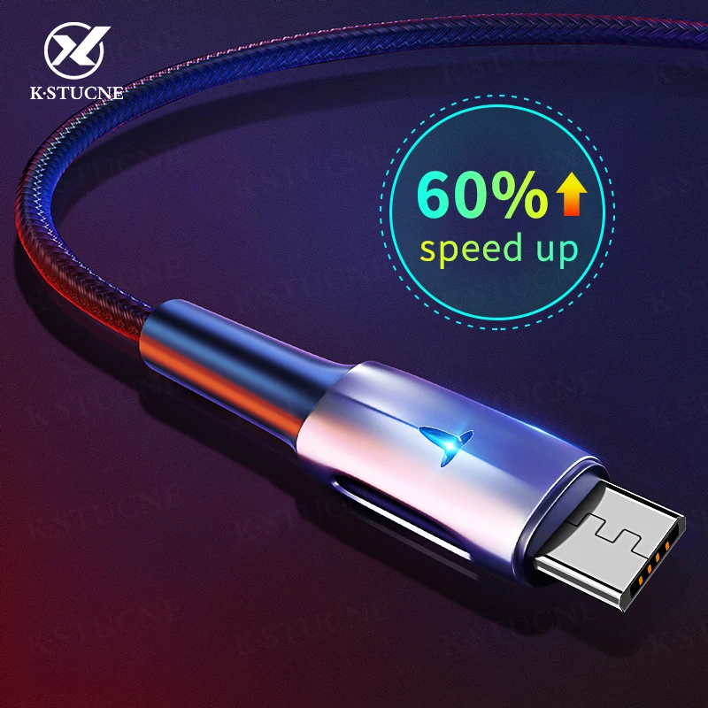Кабель Micro USB 1 м 2 быстрая зарядка Usb А шнур для Xiaomi Samsung Nokia Android планшет мобильный