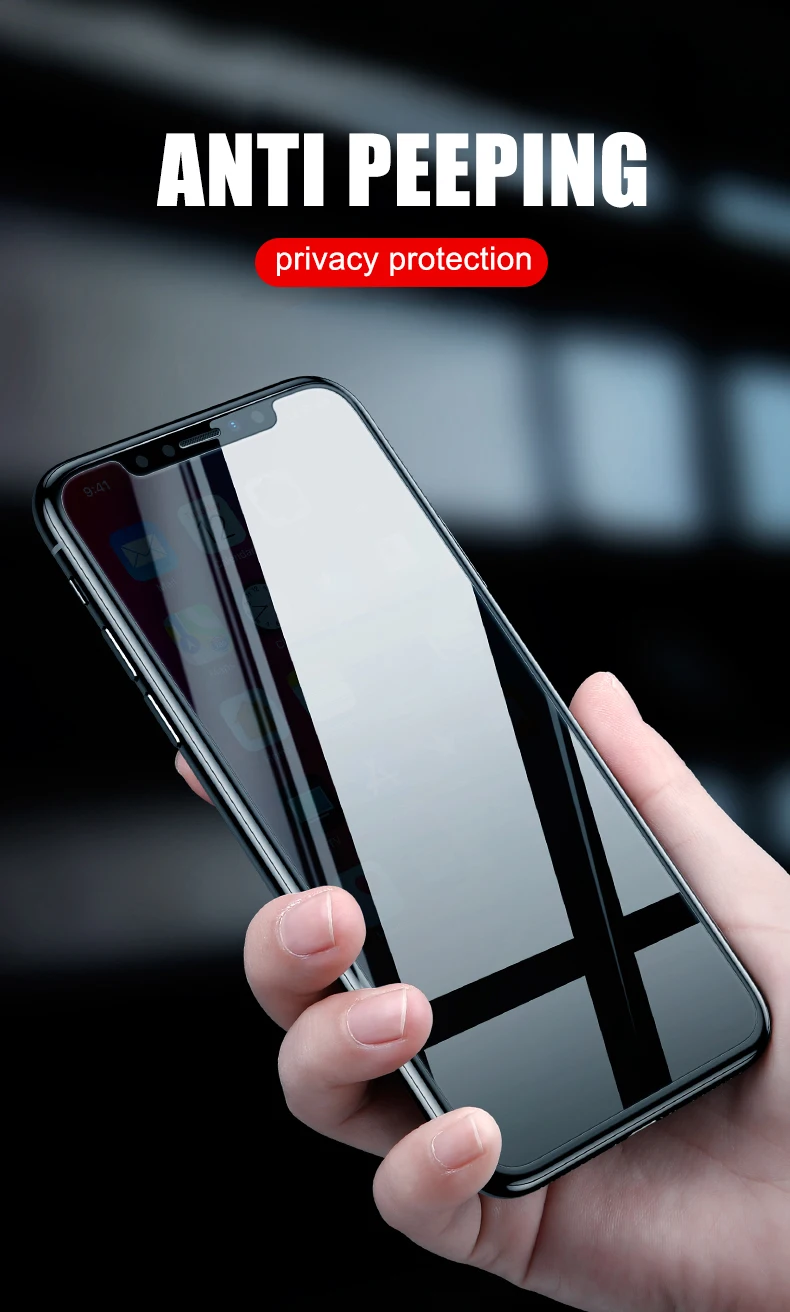 Защищающий от подсматривания закаленное Стекло для iPhone 11 Pro XS Max Защитное стекло для сохранения личной информации пленка для iPhone 6, 6 S, 7, 8plus X XR защитный Стекло