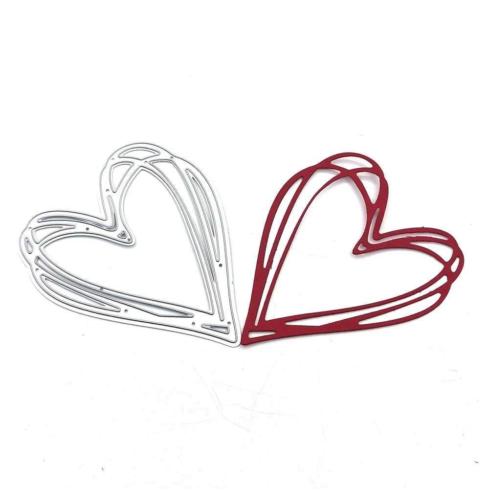 Julyarts пресс-формы в форме сердца новые ремесла металлические штампы Скрапбукинг