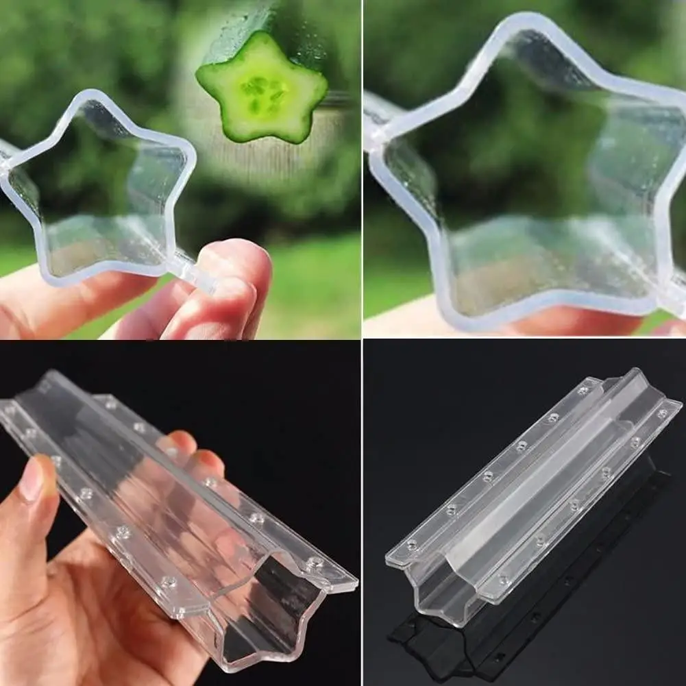 

Five-pointed Heart/Star-shaped Mold for Cucumber Vegetable Forming Shaping Mould Durable/Nontoxic/Can Be Reused/Not Easy Deform