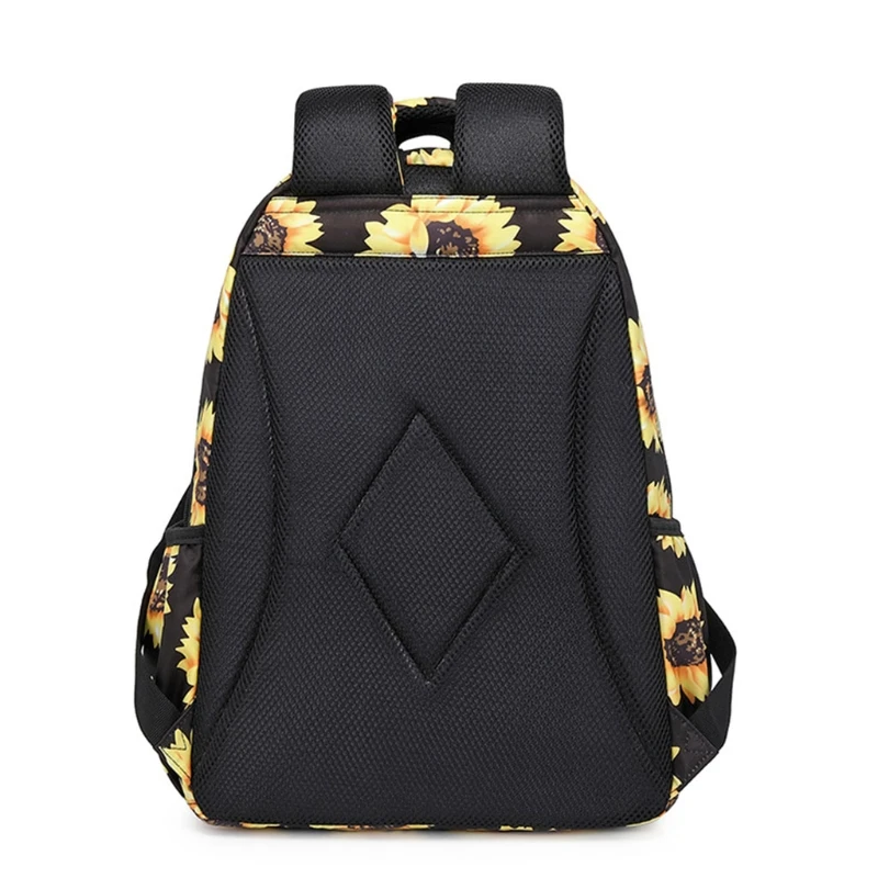sunflower laptop backpack floral girls bookbags women casual daypack lightweight school bag college laptop backpack fit 14 inch free global shipping