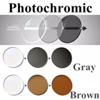 1,56 1,61 1,67 индекс Асферические фотохромные линзы цветные сером и коричневом цвете CR-39 смолы близорукости очки с диоптриями объектив