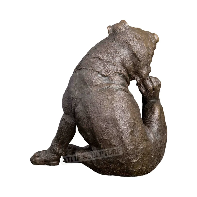 Статуя маленькой собаки статуя Статуэтка из чистой бронзы скульптура в виде