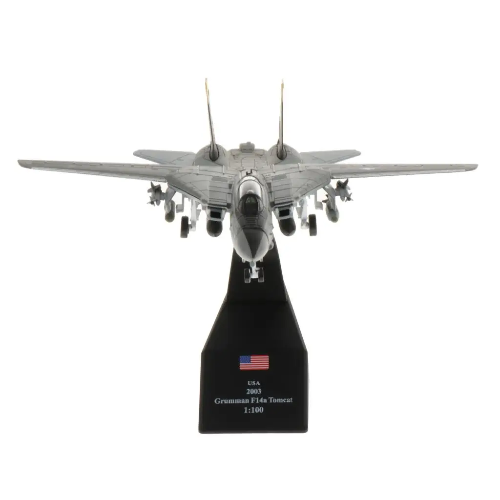 

1/100 Diecast Aircraft Airplane Model F-14 Fighter Plane Toy