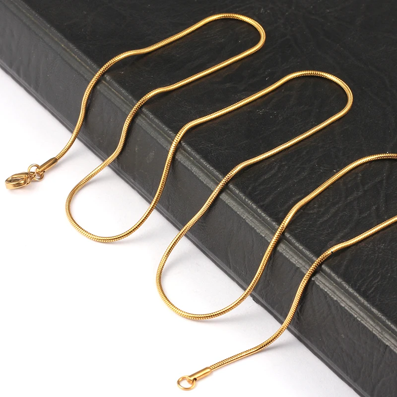 Ювелирная фурнитура 1 2 мм цепочка-змея для подвески с омаром цепочки из