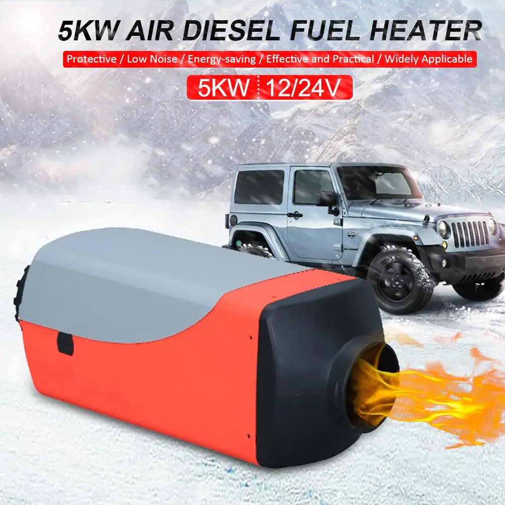 

12V/24V Car Fuel Heater Car Parking Air Diesels Fuel Heater 1 Hole 5000W For RV Boats MotorhomeTrucks Buses Trailer