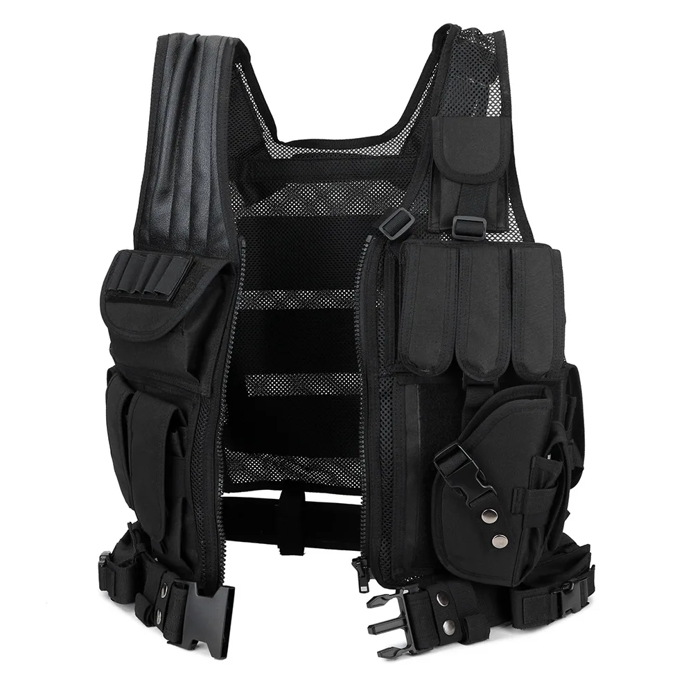 Полицейский военный тактический жилет Wargame Body Armor спортивная одежда Molle штурмовой страйкбол Пейнтбол Перевозчик Strike жилет с кобурой