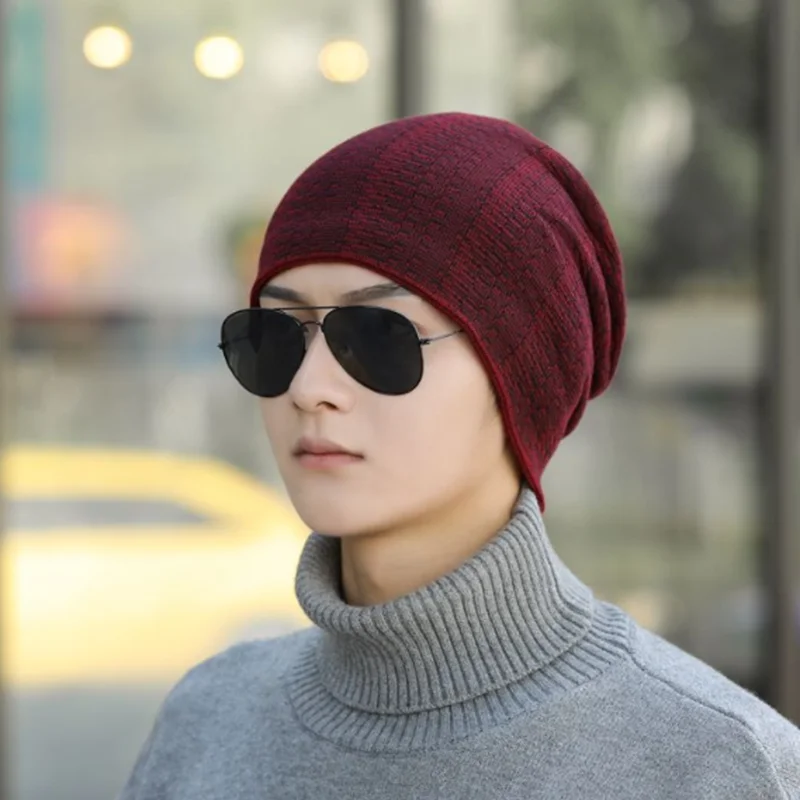 Унисекс Зимние шапки для мужчин и женщин смешанные Цвет дизайн Теплая Лыжная