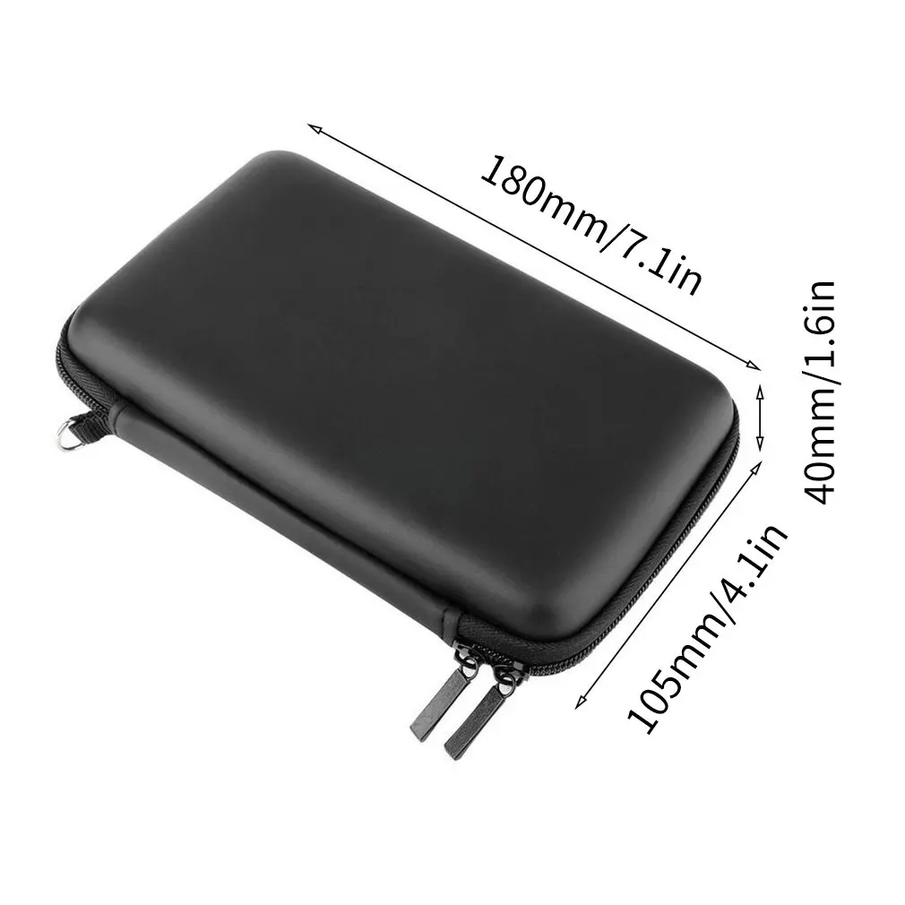 Прохладный черный Жесткий чехол из ЭВА для переноски сумка 18 5x11x4 5 см Nintend 3DS LL с