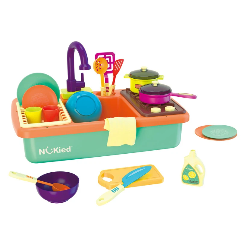 Игрушка для кухни игрушки детей имитация автоматическая мойка кухонная раковина