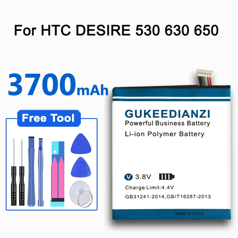 Новый Сменный литий-полимерный аккумулятор GUKEEDIANZI для телефона HTC Desire 628 630 650 530 D530U