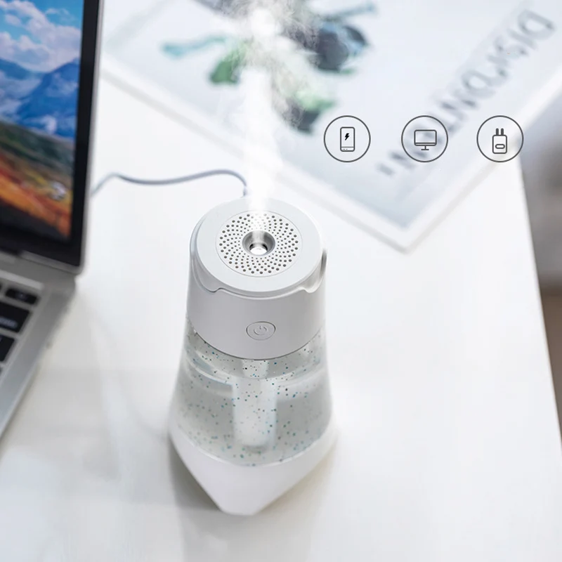 

300ML Colorful Night Lights Air Humidifier Aroma Essential Oil Diffuser USB Car Air Freshener Mist Maker For Home Office