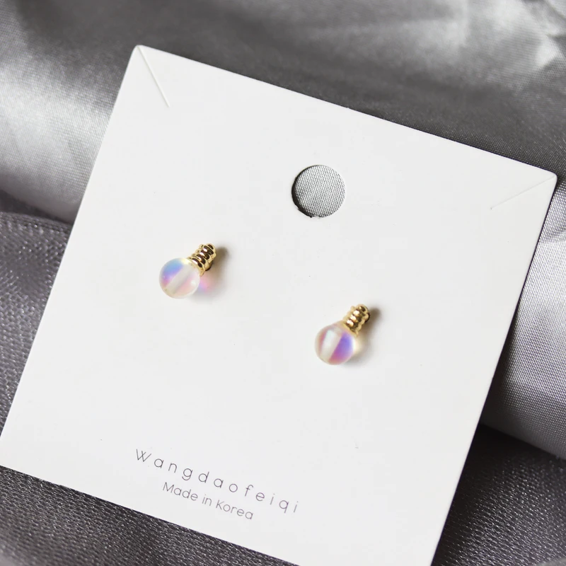 Timlee E191 новые оригинальные простые ослепляющие серьги гвоздики с лампочками