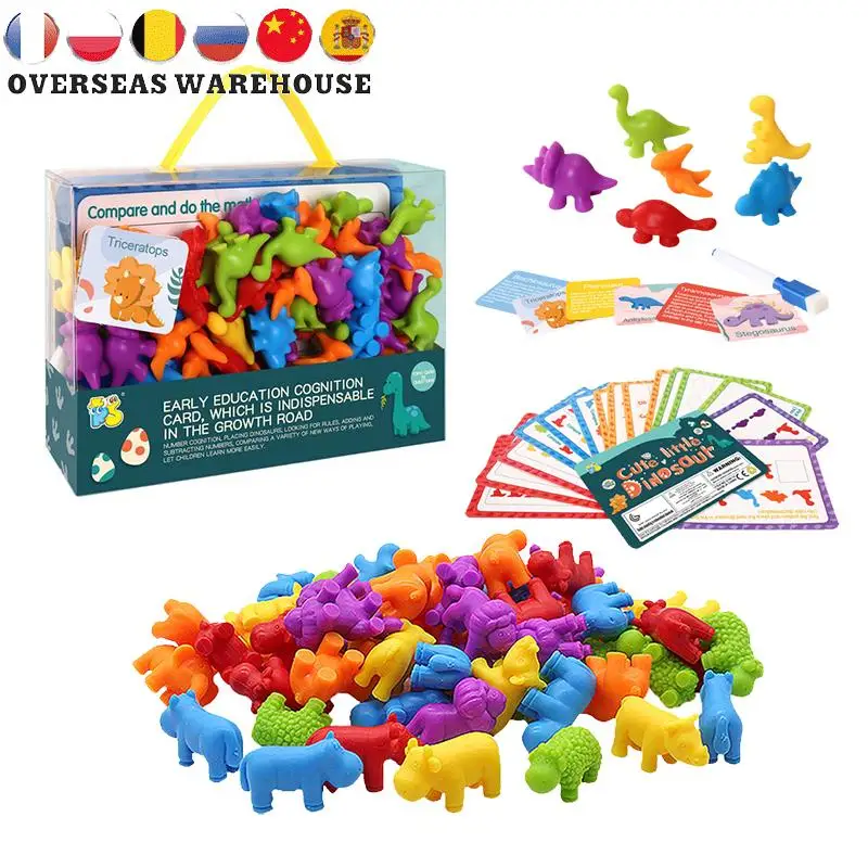 

Цветная игрушка Монтессори Сенсорная игрушка модель животного Детская познавательная игрушка с подсчетом для раннего развития игрушки дл...