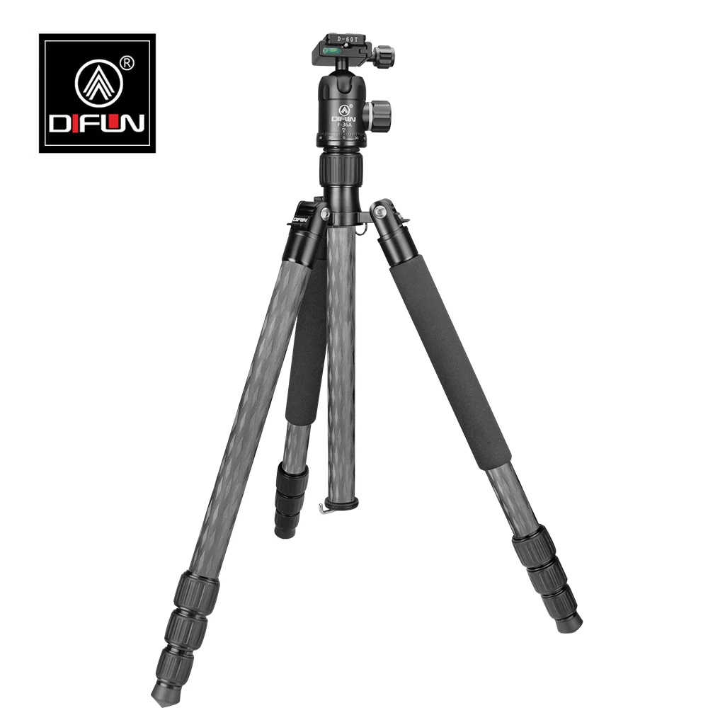 DIFUN портативная фотография Tripode para Camara Canon Dslr Профессиональный карбоновый Стенд 4