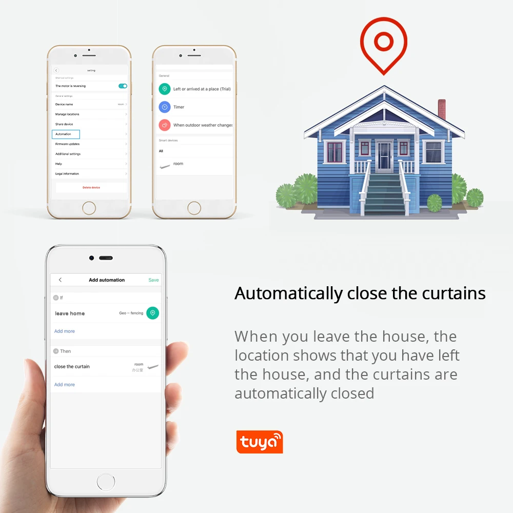 Zemismart Tuya WiFi Smart Curtain Track Blind Motor Alexa Echo Google Home Alice Voice Control Electric Stage Curtains