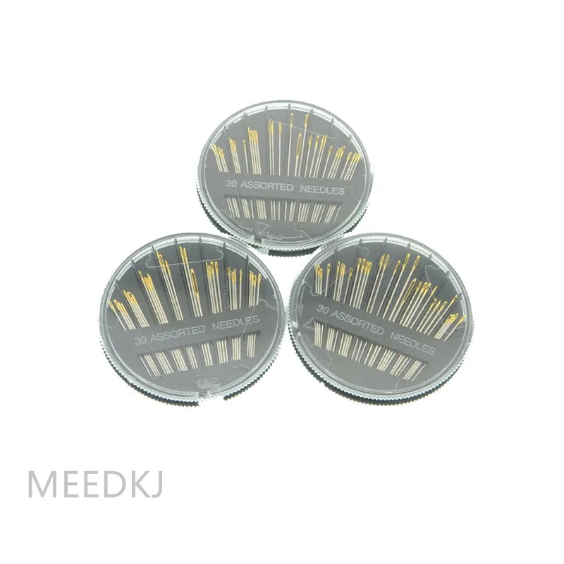 Иглы для ручного шитья кожи 30 шт./компл. 3 цвета|Швейные иглы| |