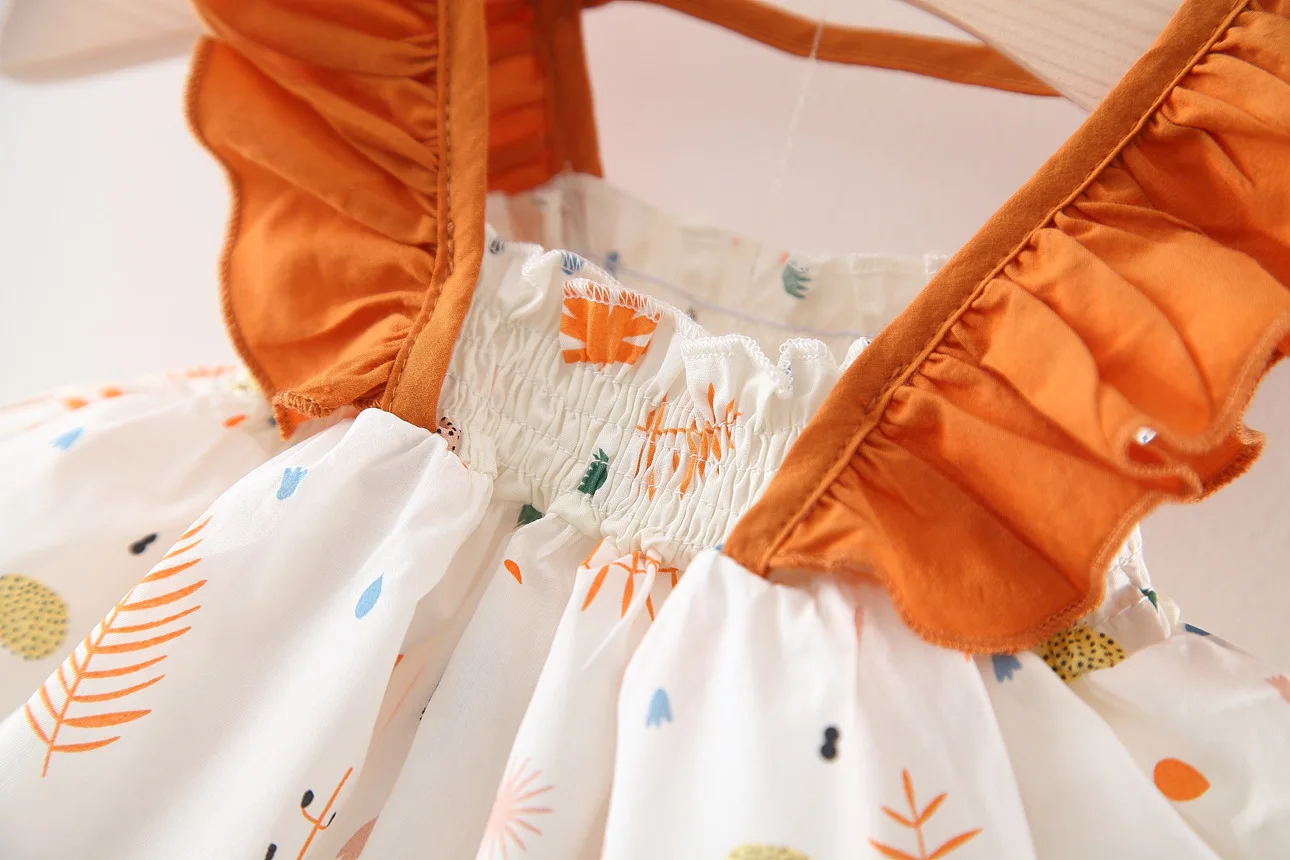 

NEW Newborn Baby Girls Clothes Sleeveless Dress+Shorts 2PCS Outfits Set Cute Floral Printed Clothing Sets Summer Sunsuit 0-24M