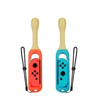 1 pair plastic drumsticks sticks lanyards for ns nintendo switch joy con controller taiko game assossies